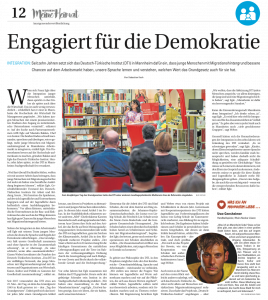 Read more about the article PRESSE ÜBER UNS: Engagiert für die Demokratie